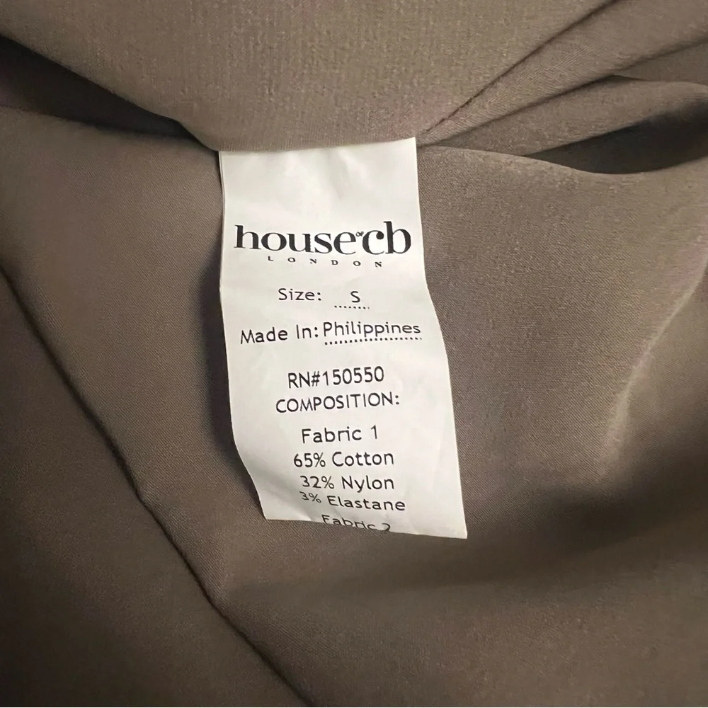 House of CB Carlina Mocha Long Sleeve Mini Dress - Picture 7 of 8